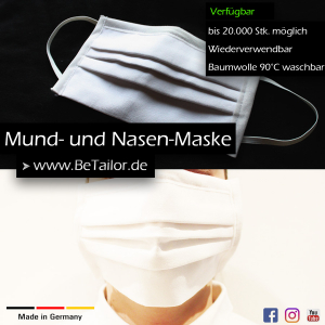 Behelfs-Mund-Nasen-Schutz-Masken